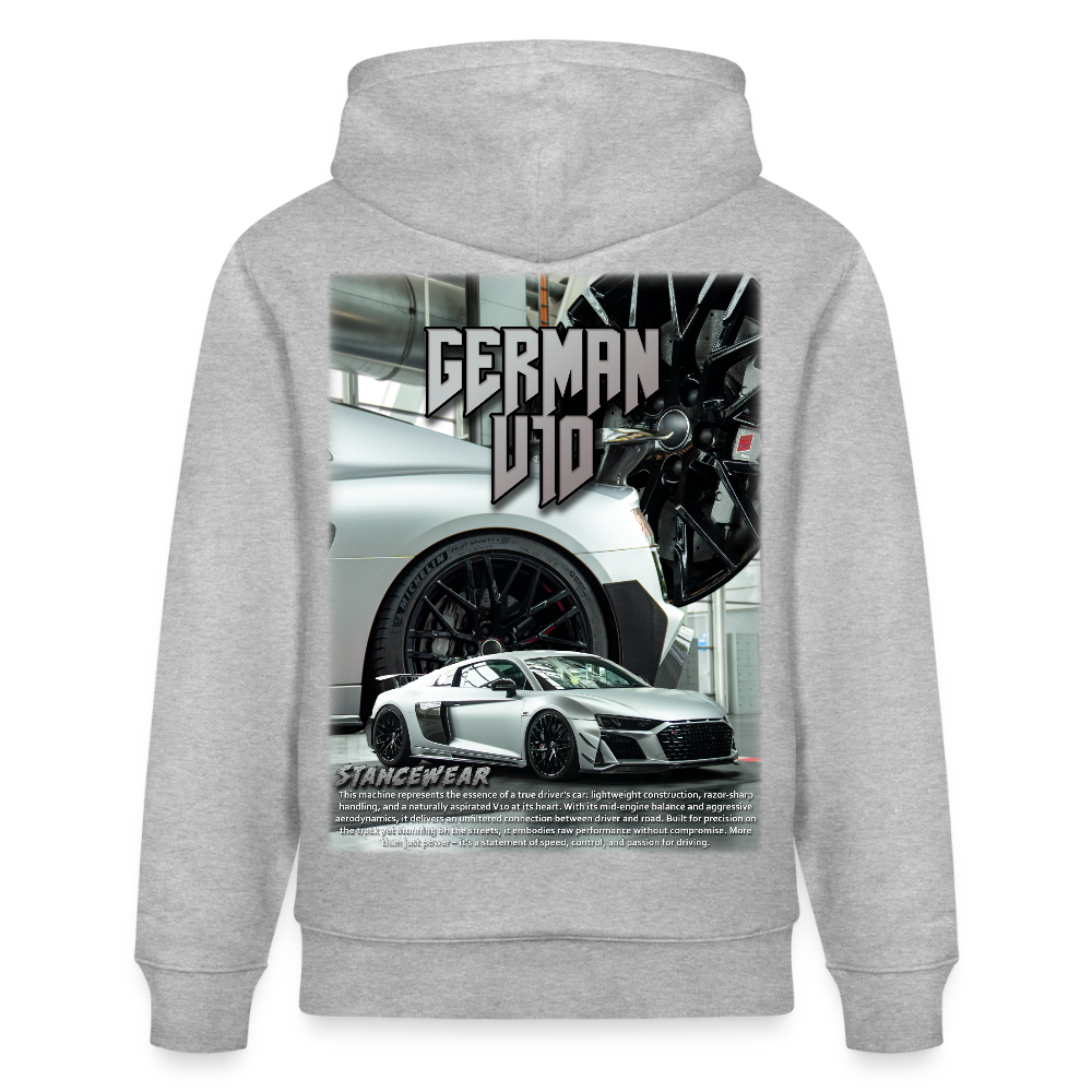 German V10 Hoodie - heather grey