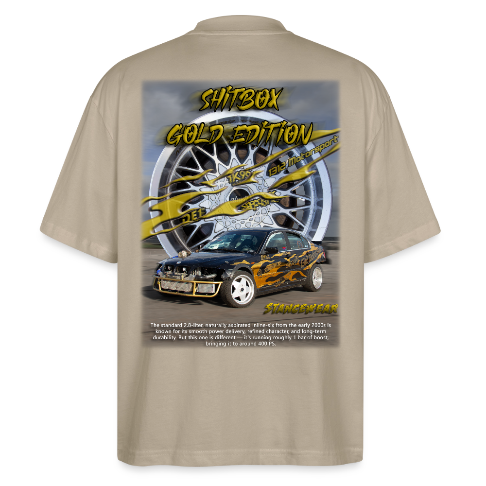 Shitbox Gold Edition Oversized T-shirt - stone