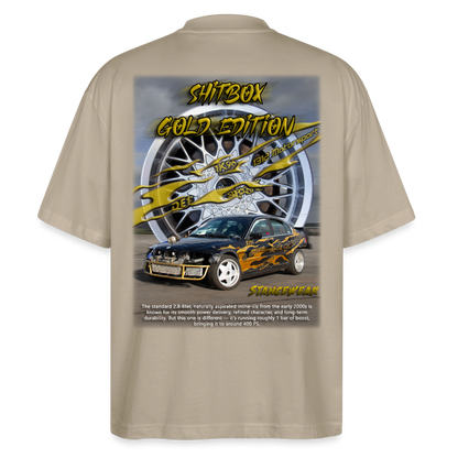 Shitbox Gold Edition Oversized T-shirt - stone