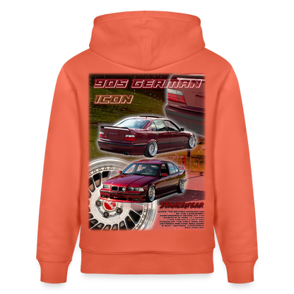 90s German Icon Hoodie - light red