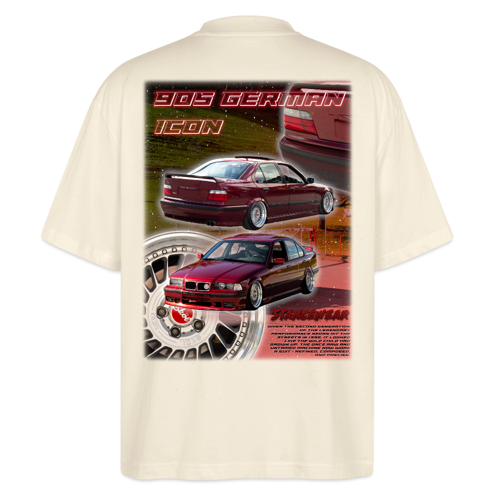 90s German Icon Oversized T-shirt - soft Ecru