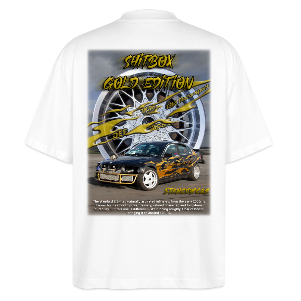 Shitbox Gold Edition Oversized T-shirt - white